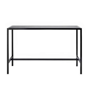 Black Rectangular Tapas Table Hire W/ Black Top