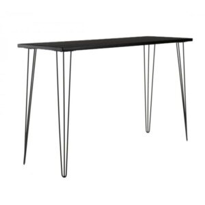 Black Hairpin Tapas Table With Black Top