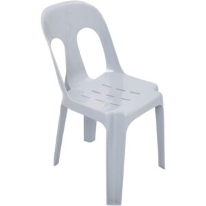 White Plastic Stackable Chair Hire