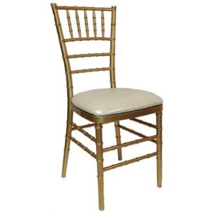 Gold Tiffany Padded Chair Hire